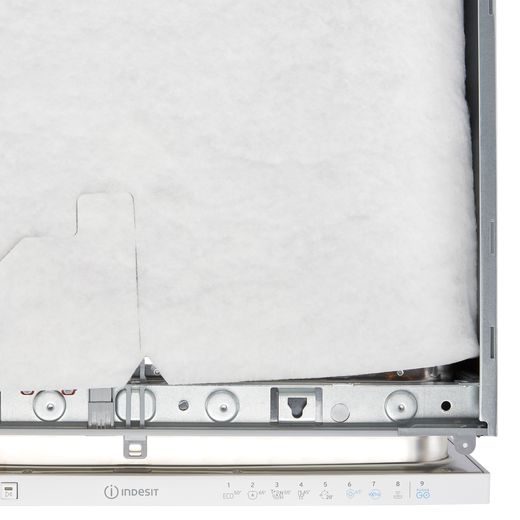 Indesit Fully Integrated Standard Dishwasher - White with Fixed Door Fixing Kit